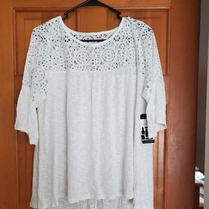 Lace Detail Bell Sleeve Summer Top
